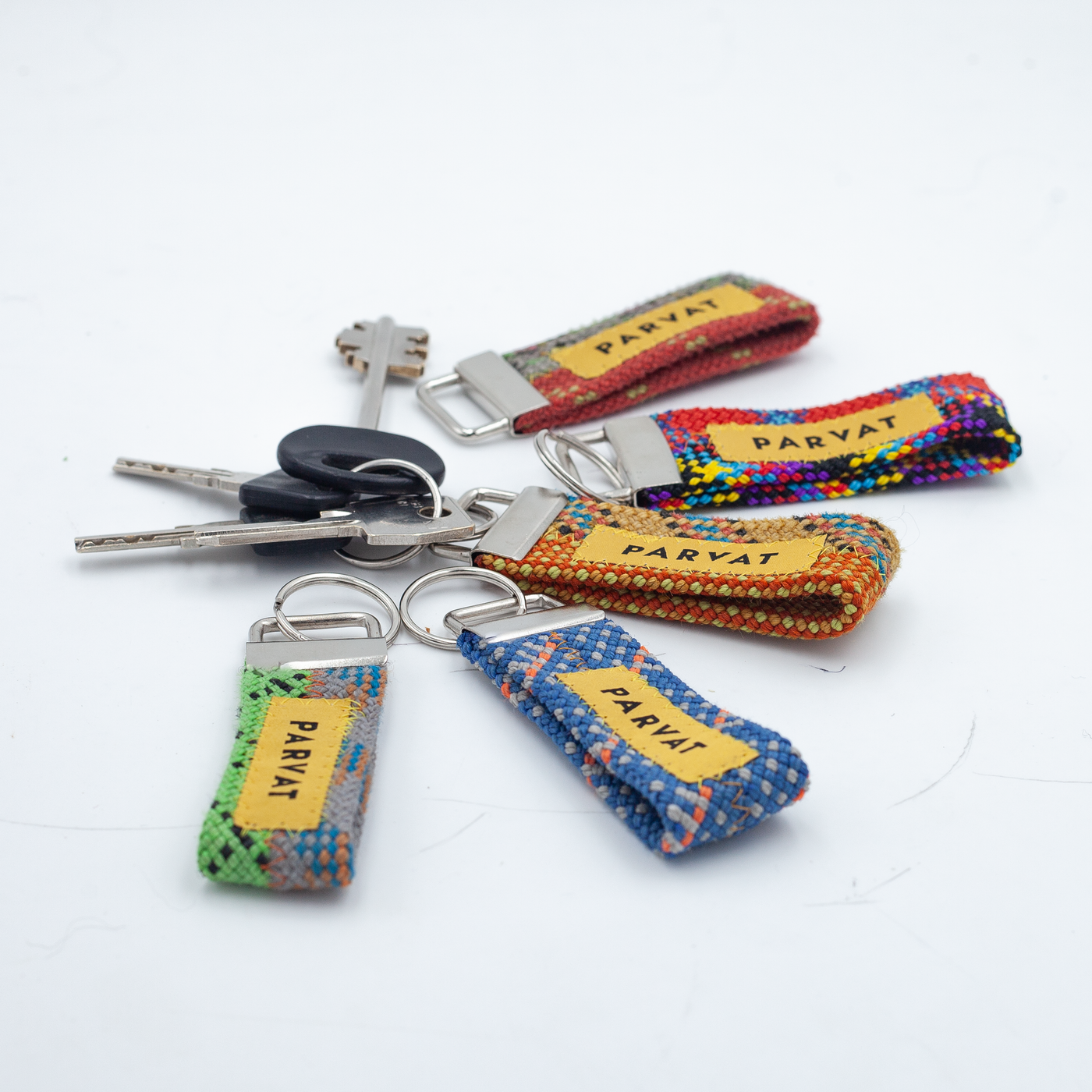 5 Packs Recycled Ropes Key-Chains #1