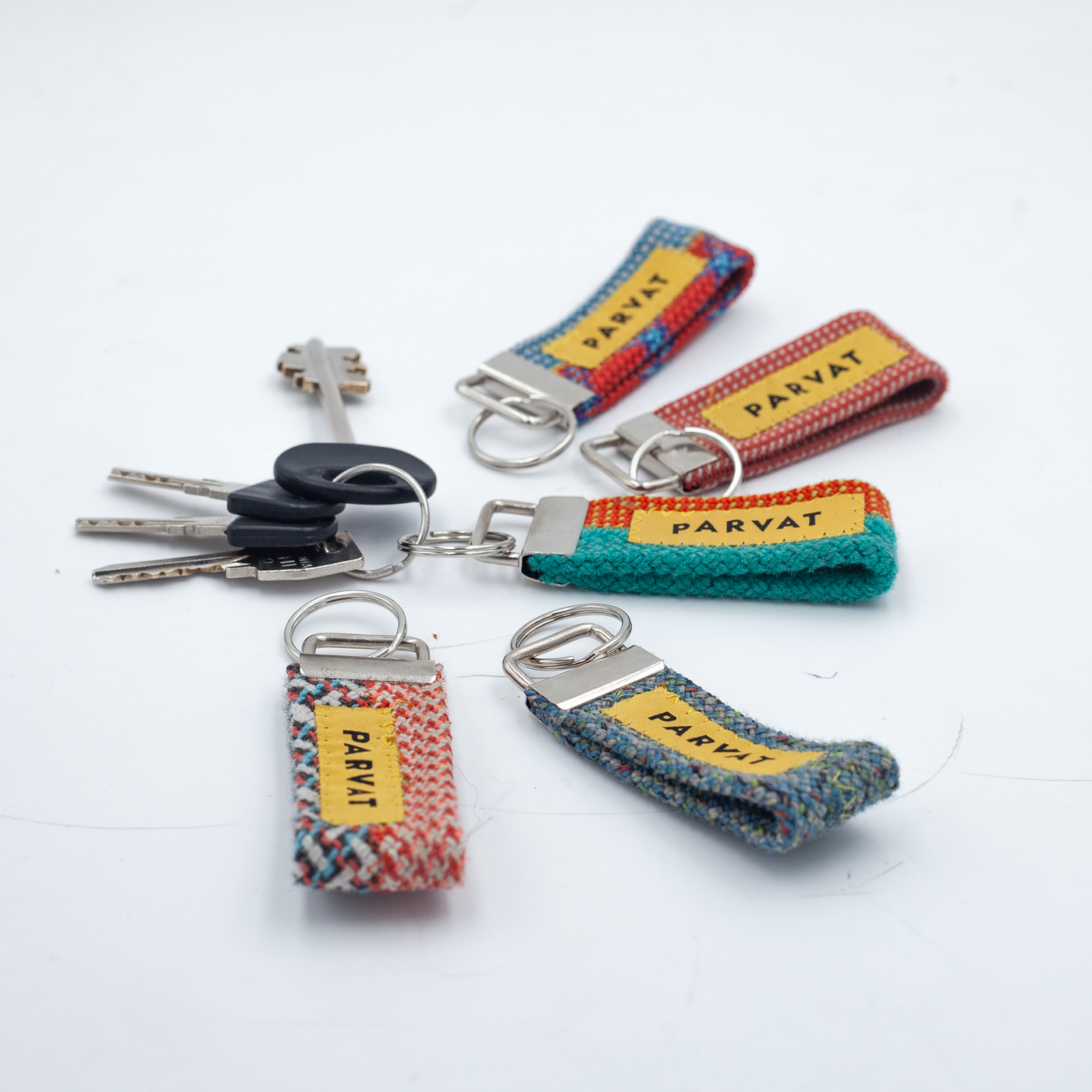 5 Packs Recycled Ropes Key-Chains #11