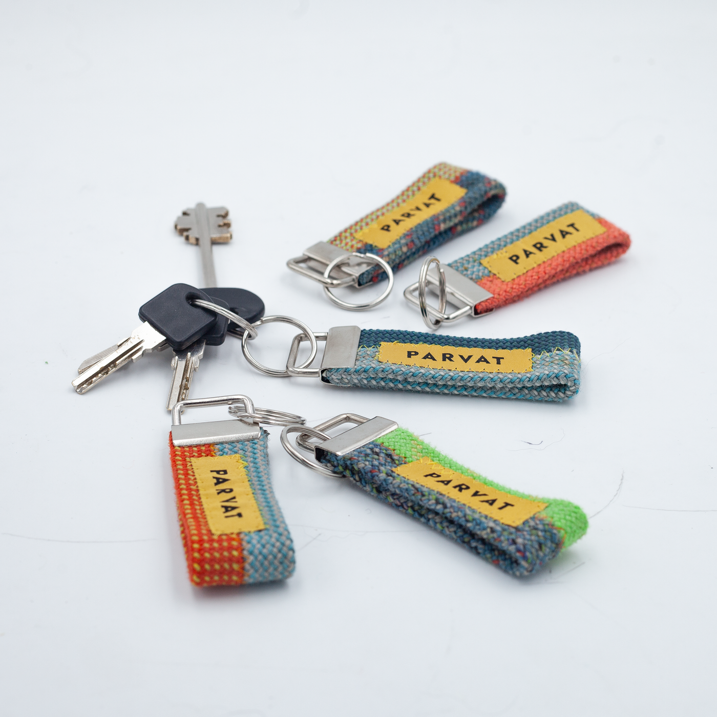 5 Packs Recycled Ropes Key-Chains #12
