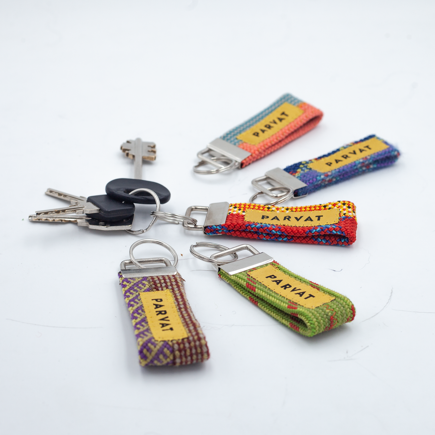 5 Packs Recycled Ropes Key-Chains #15