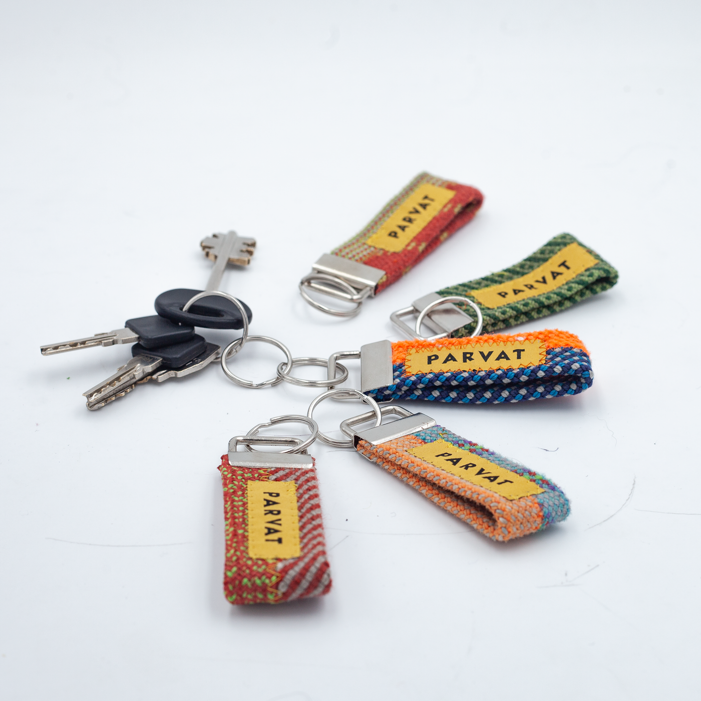 5 Packs Recycled Ropes Key-Chains #16