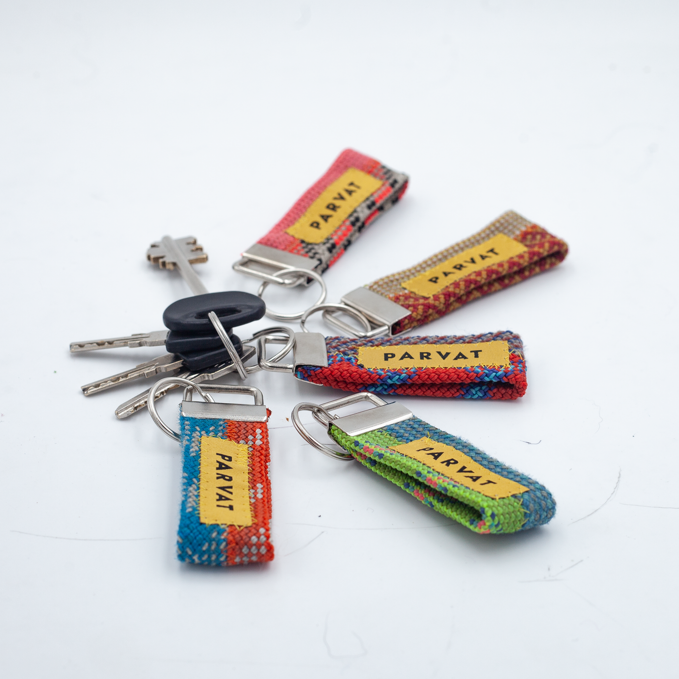 5 Packs Recycled Ropes Key-Chains #18
