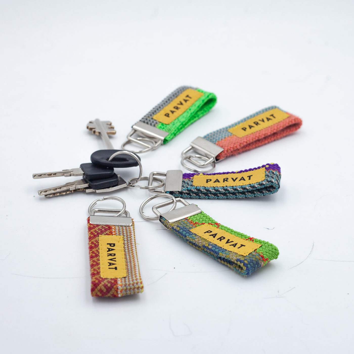 5 Packs Recycled Ropes Key-Chains #19