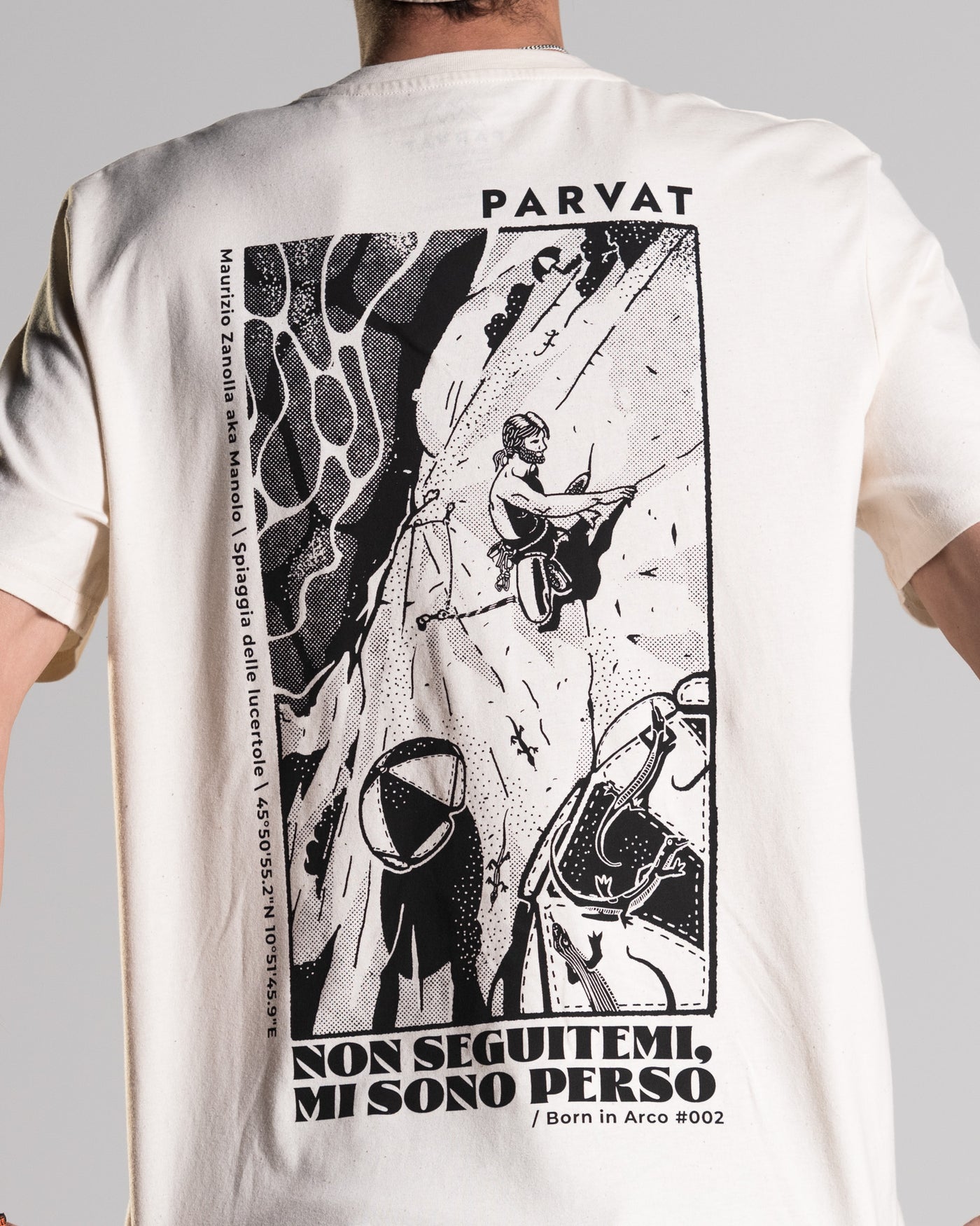 "Non seguitemi, mi sono perso" T-Shirt Natural Raw