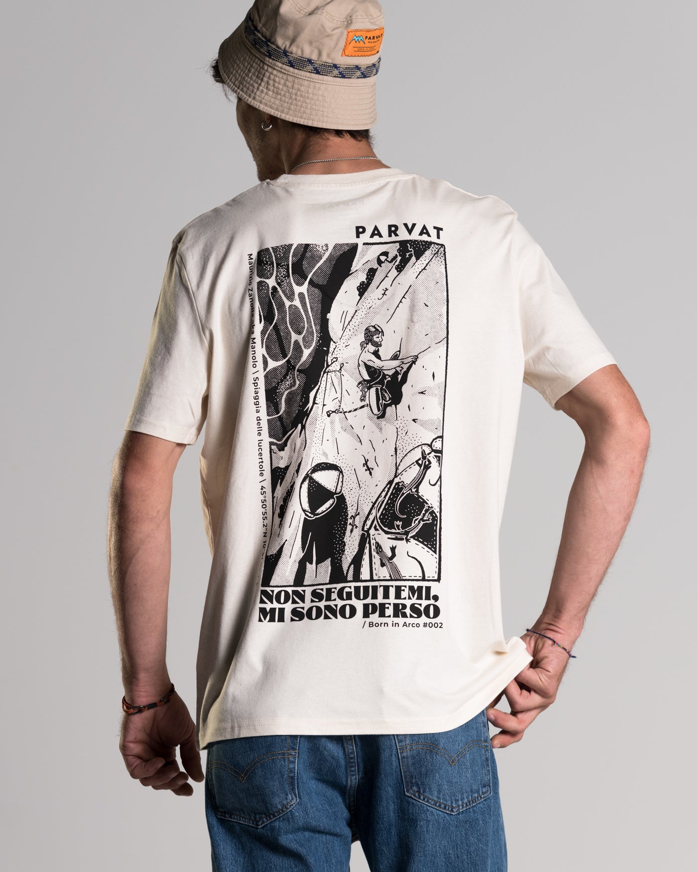 "Non seguitemi, mi sono perso" T-Shirt Natural Raw