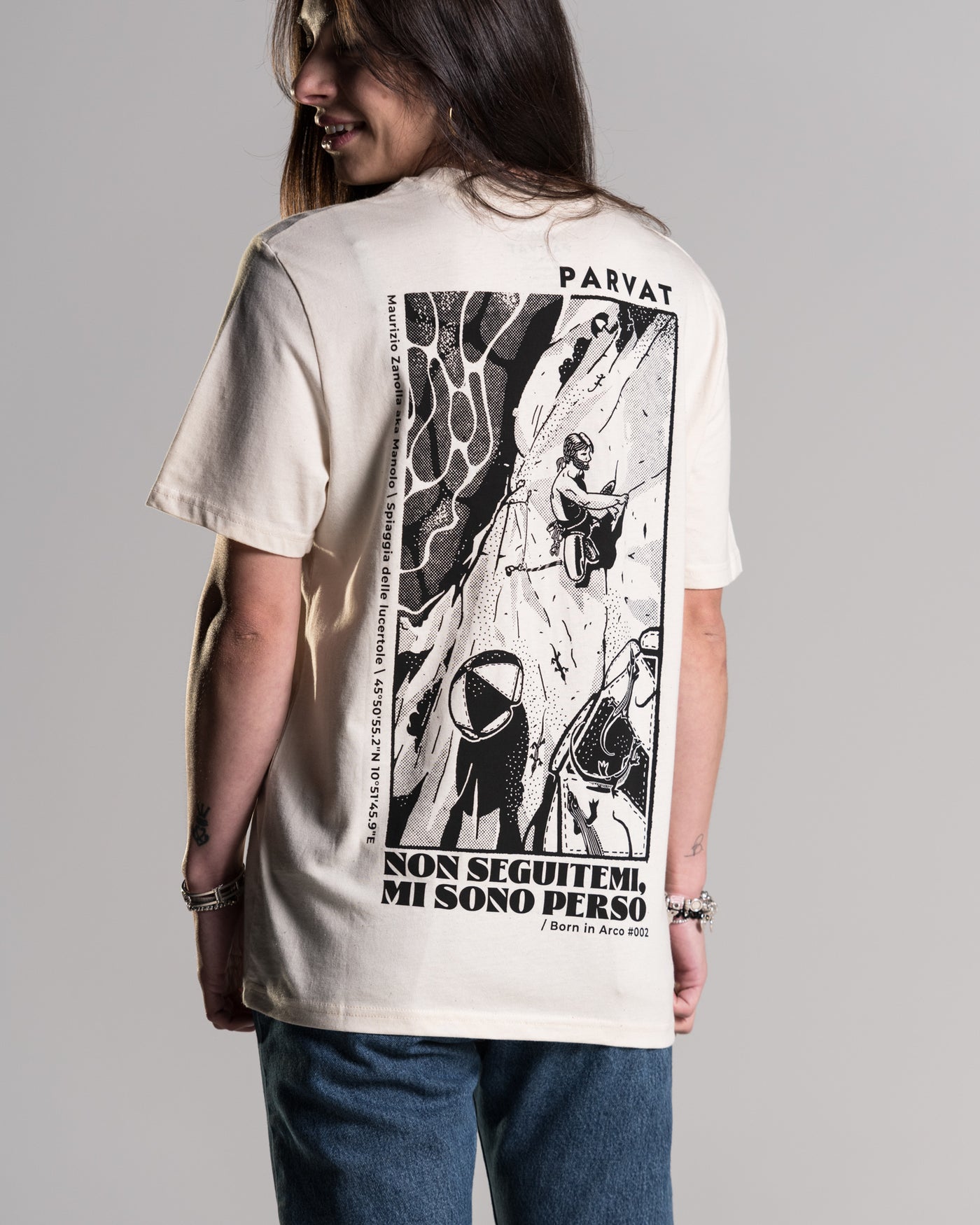 "Non seguitemi, mi sono perso" T-Shirt Natural Raw