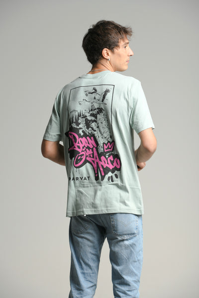 "Born In Arco" T-Shirt Aloe