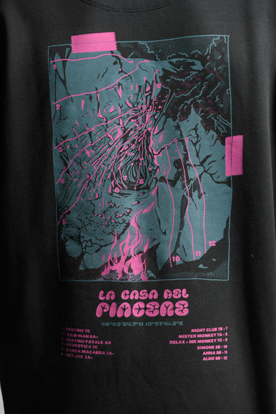 Black Hoodie "La casa del Piacere"