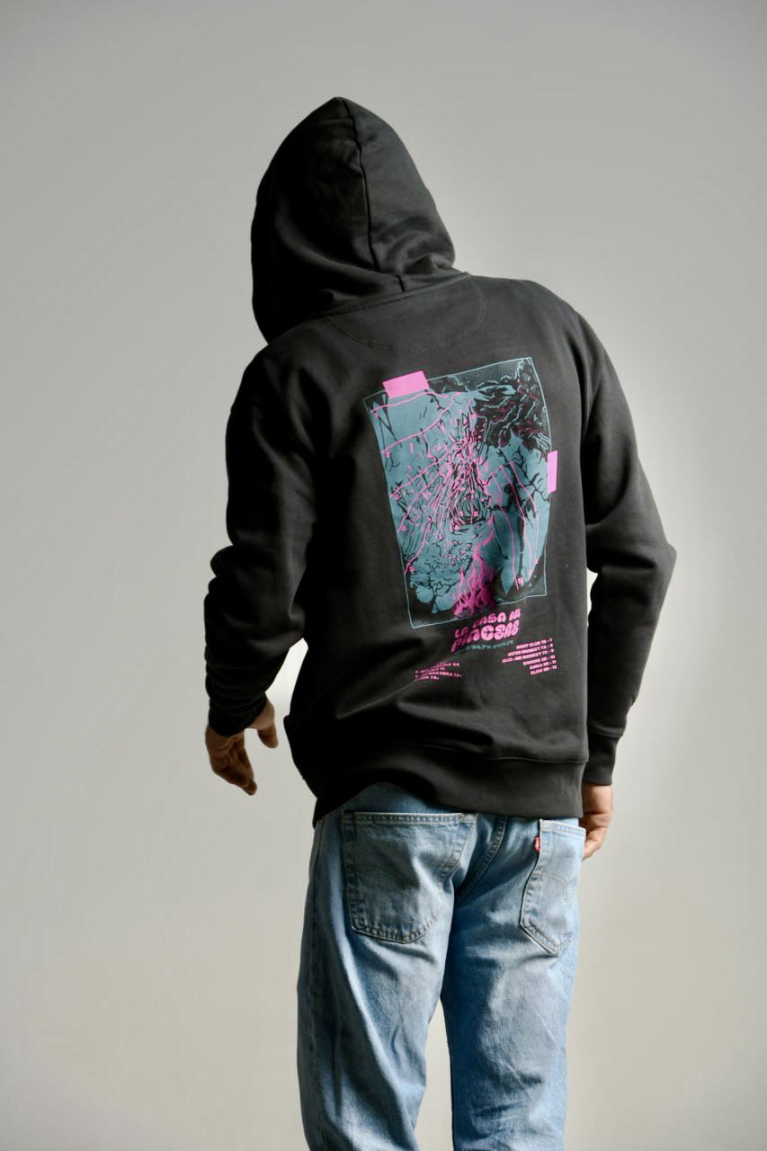 Black Hoodie "La casa del Piacere"