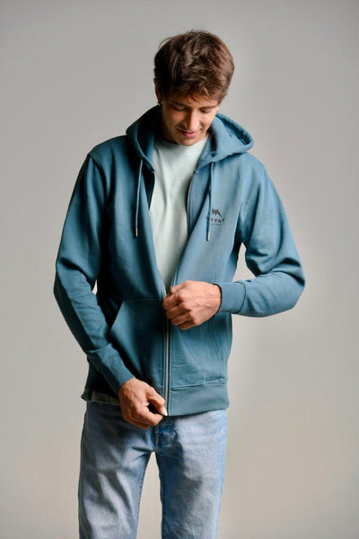 Glazed Green Hoodie "La Spiaggia delle Lucertole"